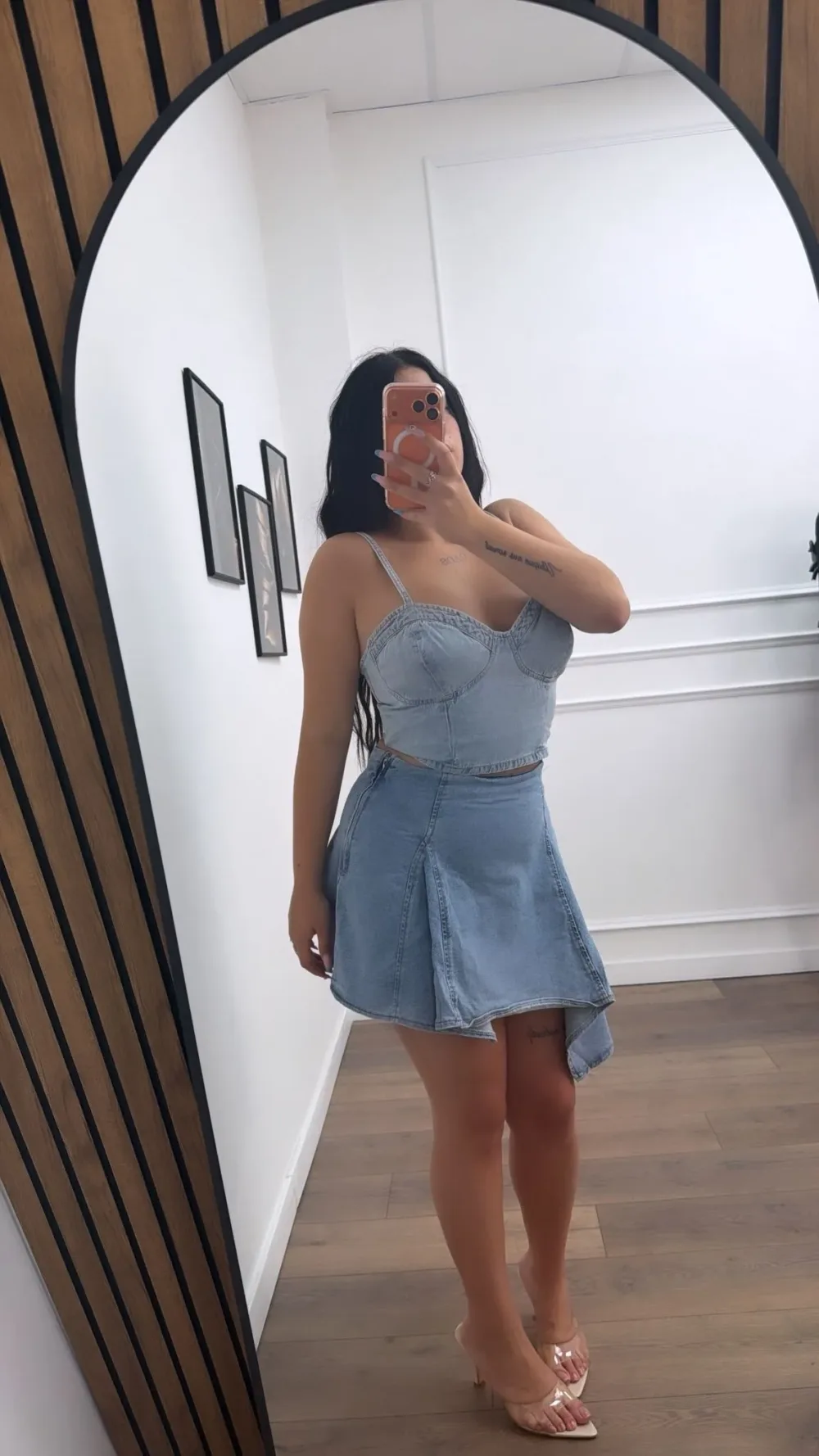 Bustier Denim Top