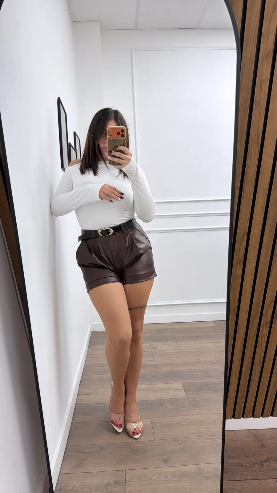Mia Leather Shorts